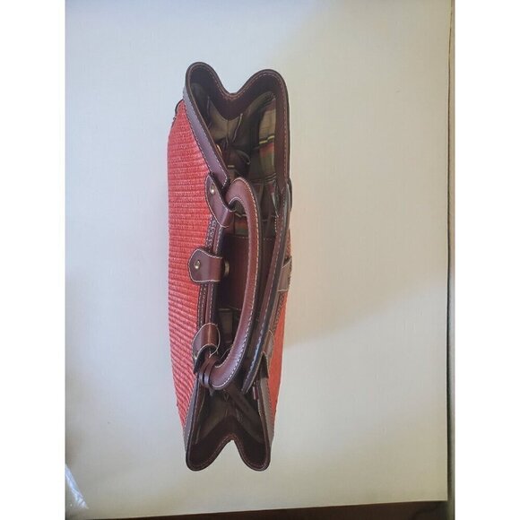 Fossil Purse Belize Ring Satchel Orange Beachy Shoulder strap 78083 NWT - Picture 6 of 16